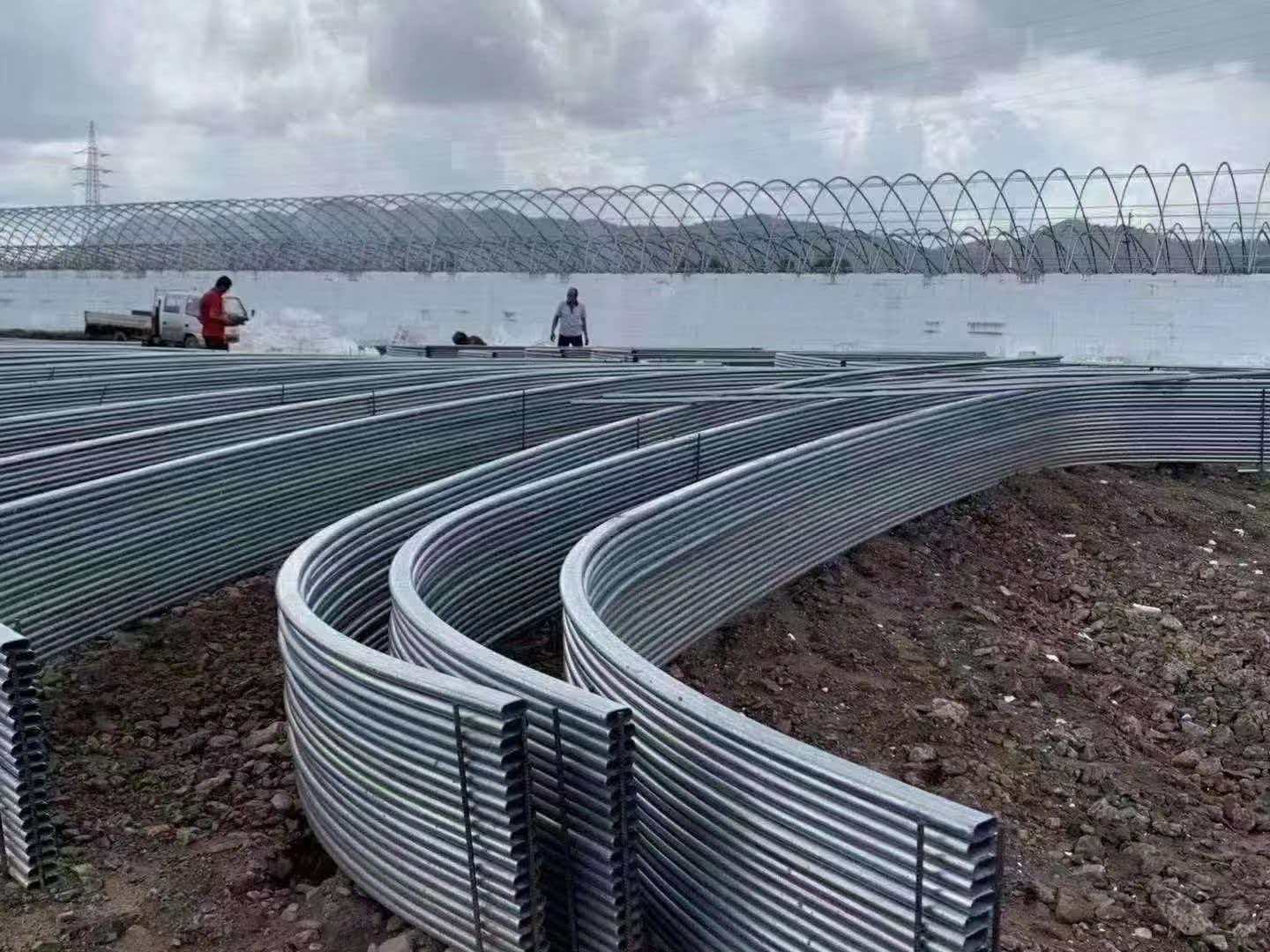 পাতলা প্রাচীর গ্যালভানাইজড উপবৃত্তাকার টিউব